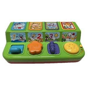 Playkidz Baby Pop Up Toy-Music Cause & Effect Toys & Interactive Animal Sounds